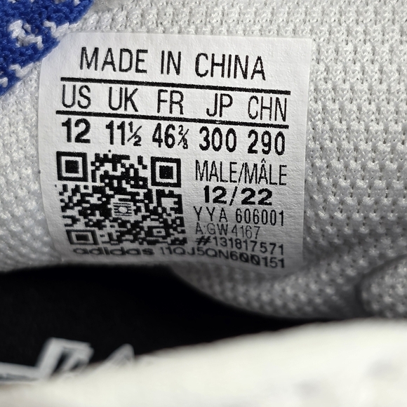 adidas Freak 23 7v7 SMU Football Cleats White Blue GW4167 Men's Size 12 New - Picture 4 of 12